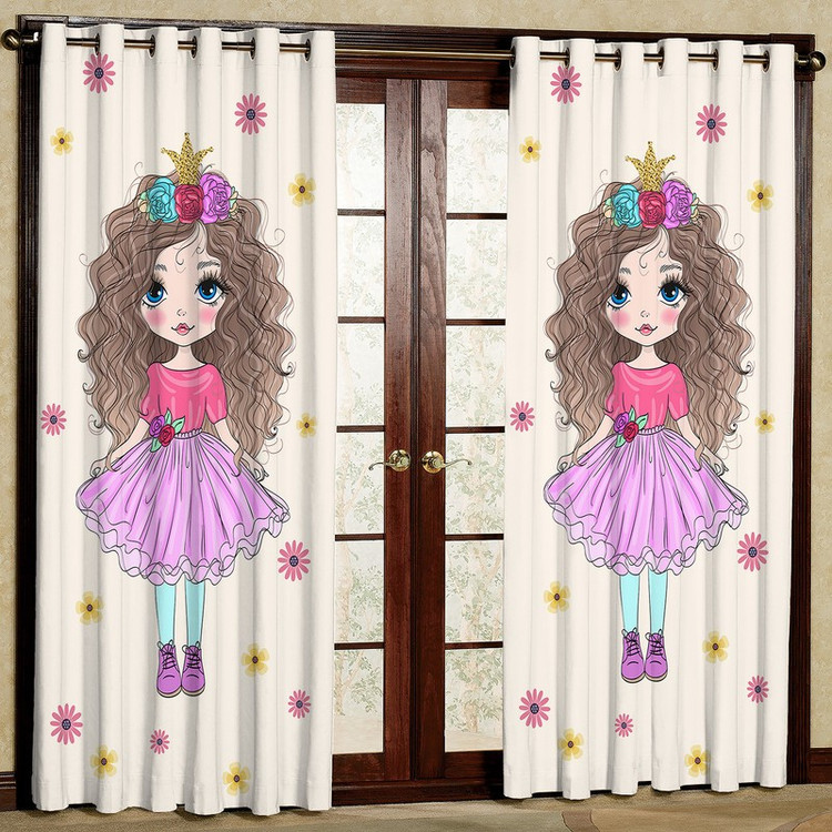 پرده مدل دختر مخمل پانچی کد 4705 سایز 200x140 سانتی متر