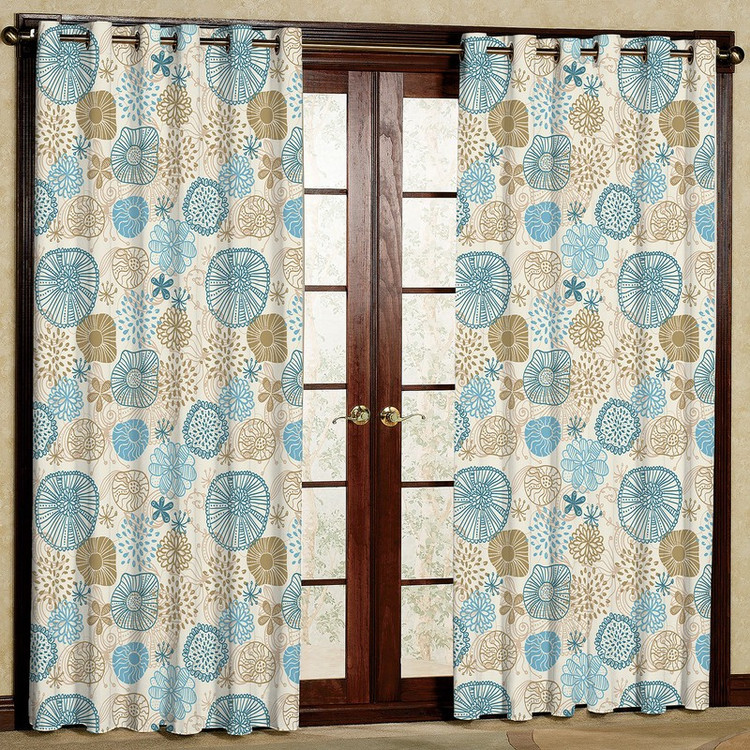 پرده مدل گل دار مخمل پانچی کد 403 سایز 140x280 سانتی متر