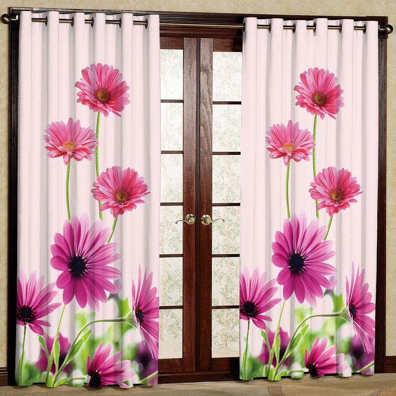 پرده مدل گل کد 1206 سایز 200x140 سانتی متر