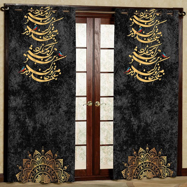 پرده مدل مخمل پانچی کد 7729 سایز 280x140 سانتی متر