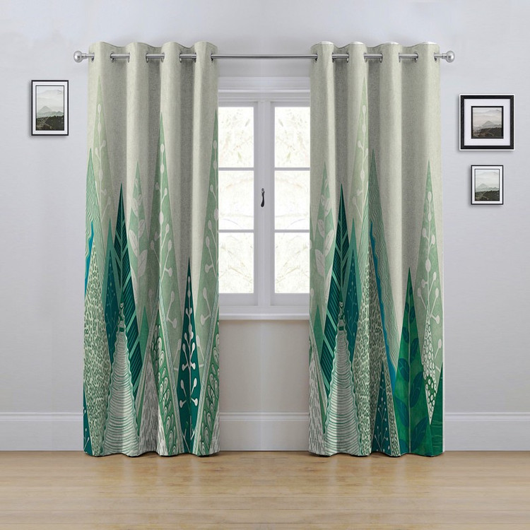 پرده مدل پانچی طرح درخت سایز 280x145 سانتی متر