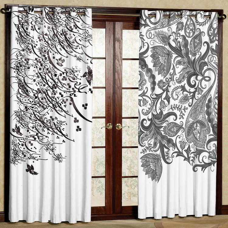 پرده مدل شعر مخمل پانچی کد 1150a سایز 200x140 سانتی متر