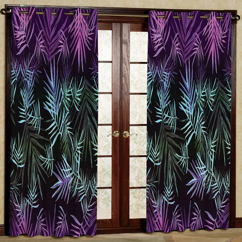 پرده مدل مخمل پانچی کد 2049 سایز 140x280 سانتی متر