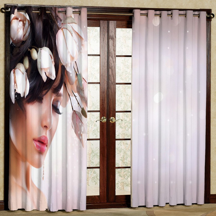 پرده مدل دختر مخمل پانچی کد 4596 سایز 200x140 سانتی متر
