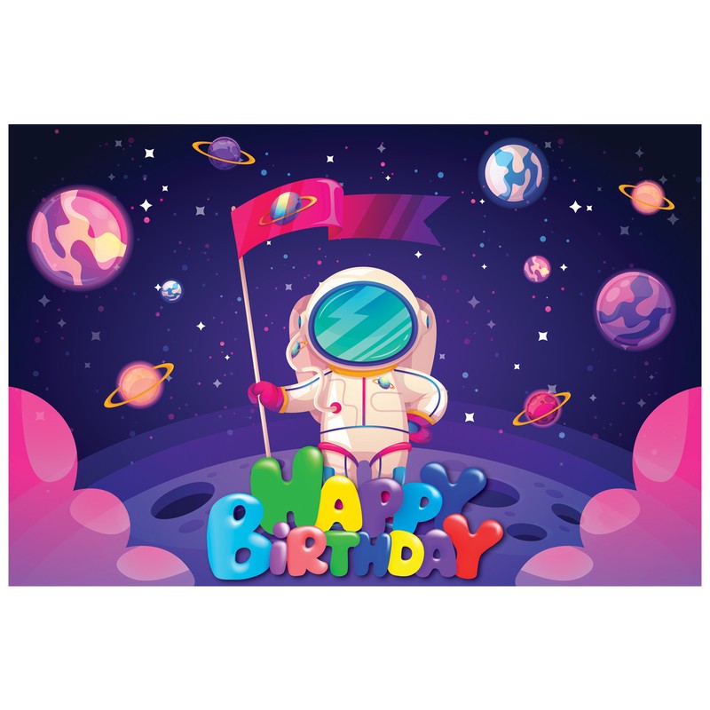 بنر تولد طرح فضانورد کد 1110