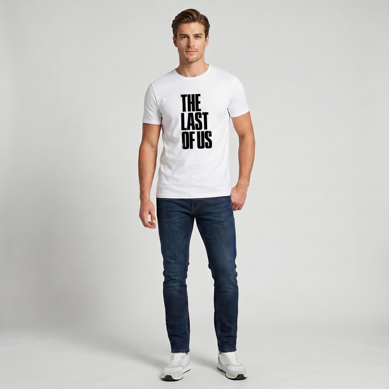 تیشرت آستین کوتاه مردانه طرح last of us کد T 271