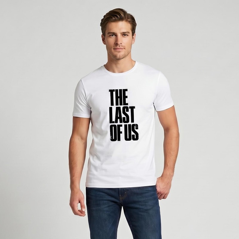 تیشرت آستین کوتاه مردانه طرح last of us کد T 271