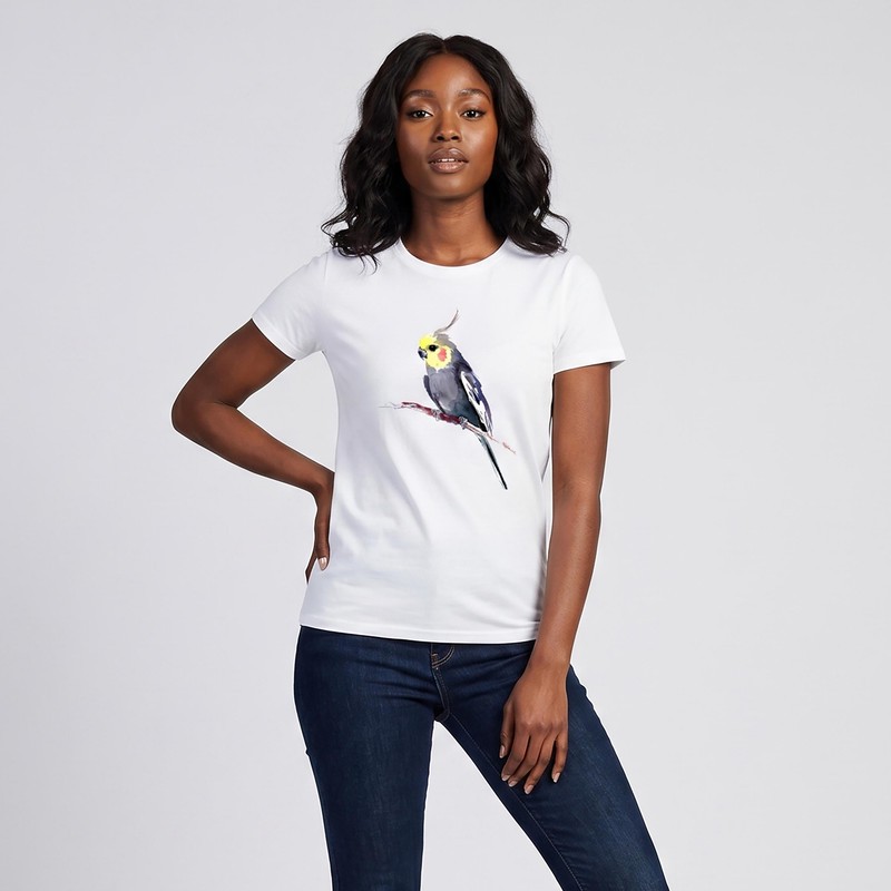 تیشرت آستین کوتاه زنانه طرح عروس هلندی کد T398