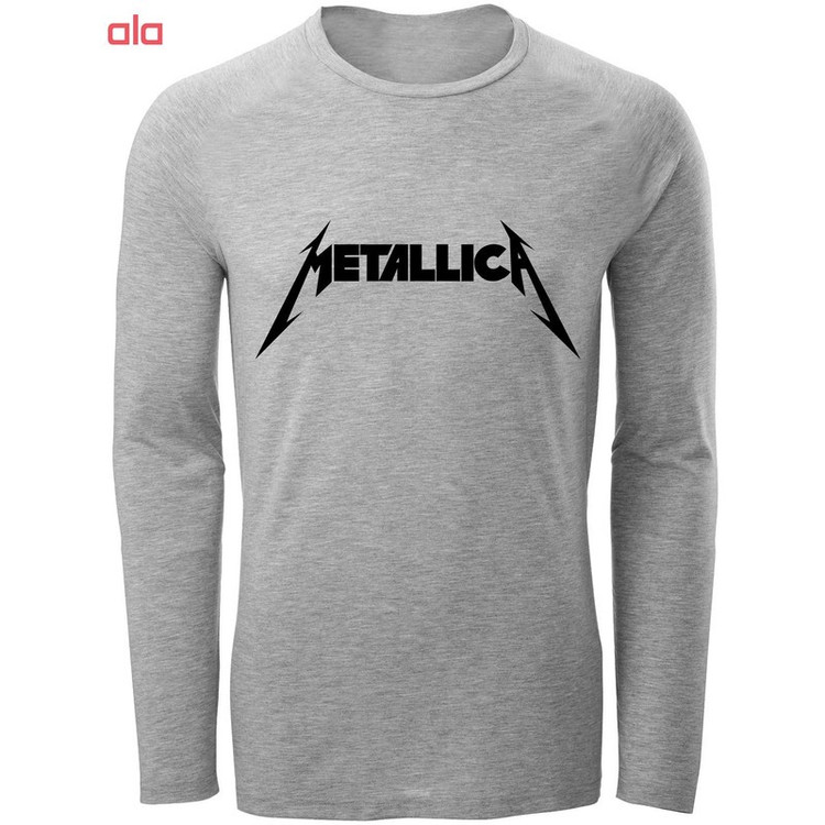 تی شرت آستین بلند مردانه طرح metallica کد S282