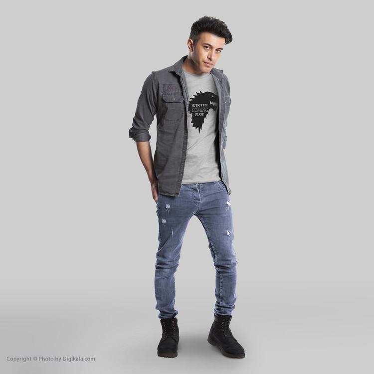 تی شرت به رسم طرح بازی تاج و تخت کد 223
