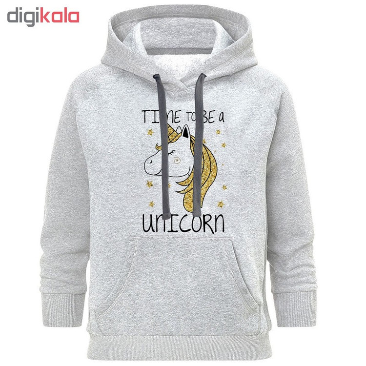 هودی زنانه طرح unicorn کد B215