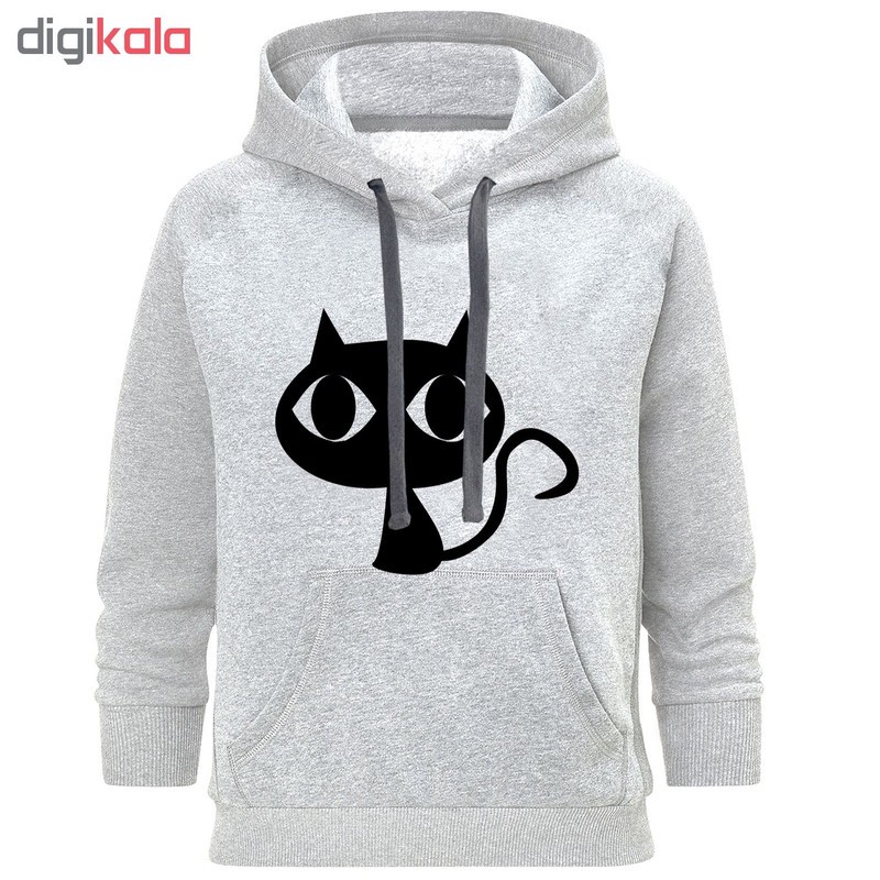 هودی زنانه طرح Black Cat کد C229