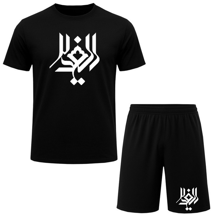 ست تی شرت آستین کوتاه و شلوارک راحتی مردانه A280
