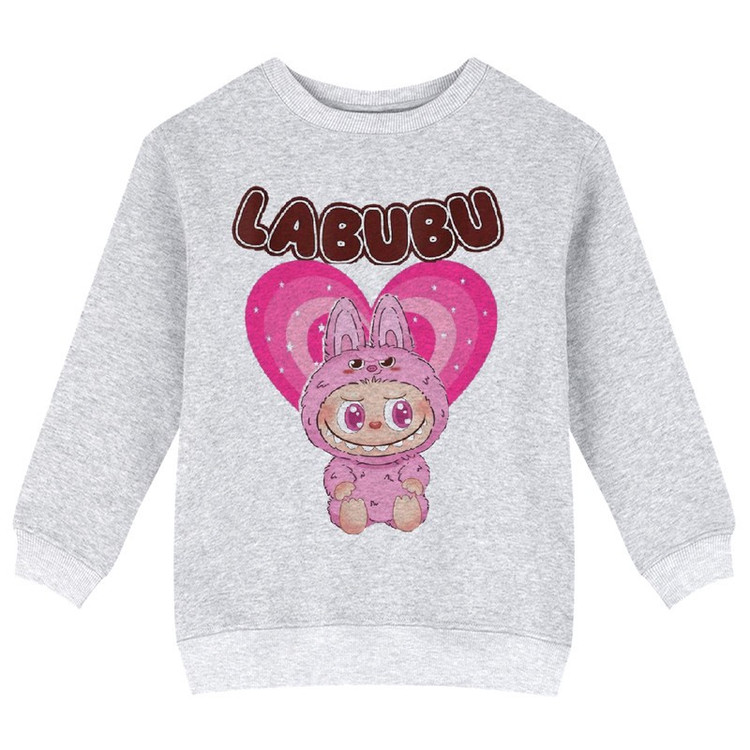 سویشرت دخترانه مدل X37 طرح LABUBU