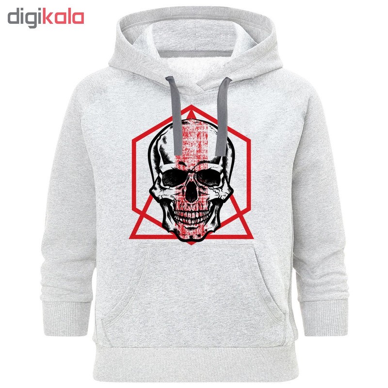 هودی مردانه طرح skull کد B112