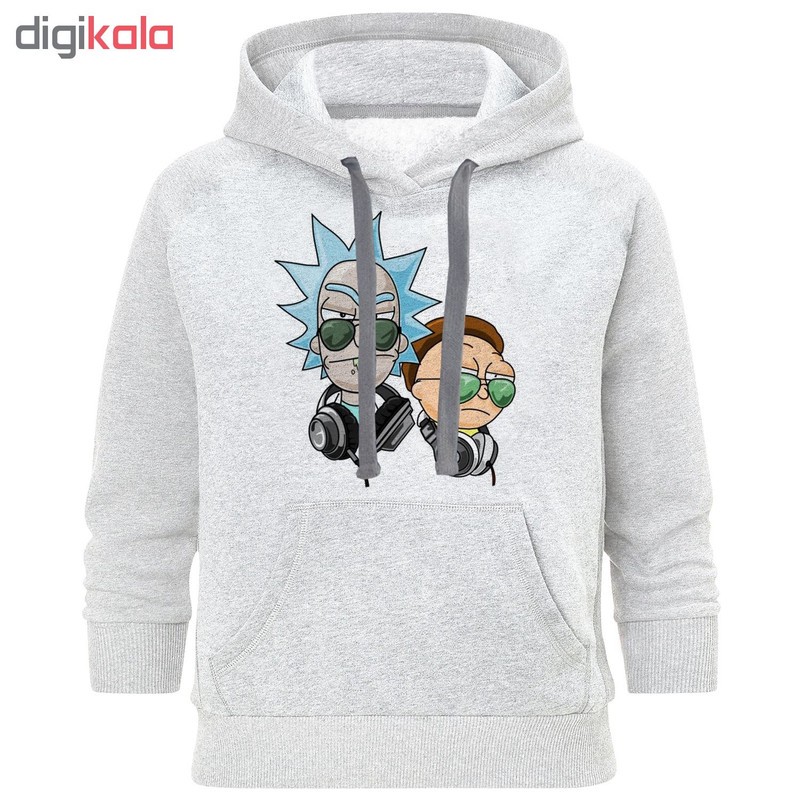 هودی مردانه طرح Rick & Morty کد M39