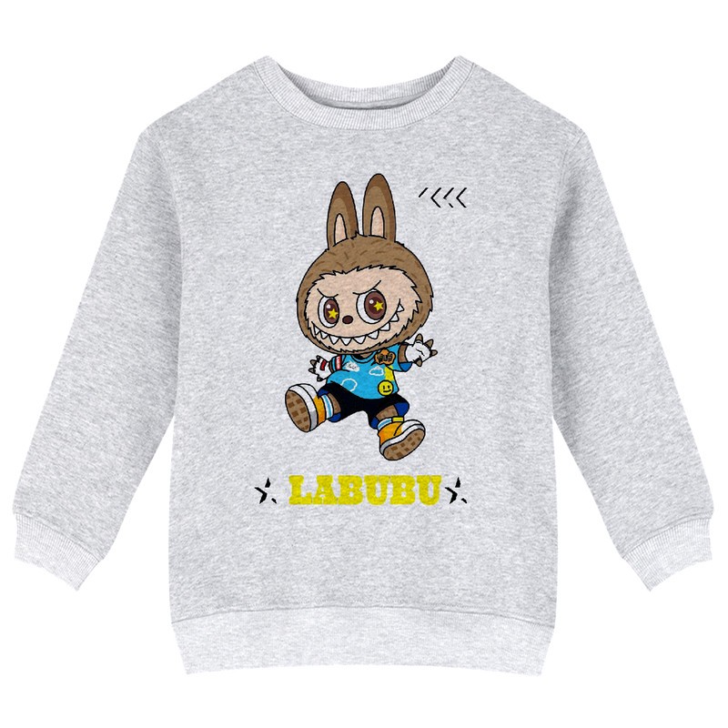 سویشرت دخترانه مدل X22 طرح LABUBU