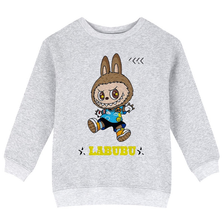 سویشرت دخترانه مدل X22 طرح LABUBU